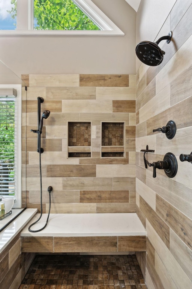 320 Julianna Cir, Franklin, TN 37064 - bathroom with a tile shower and plenty of natural light