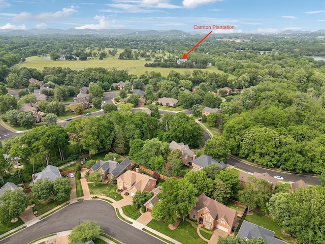 320 Julianna Cir, Franklin, TN 37064 - aerial view of residential area with a mountain backdrop