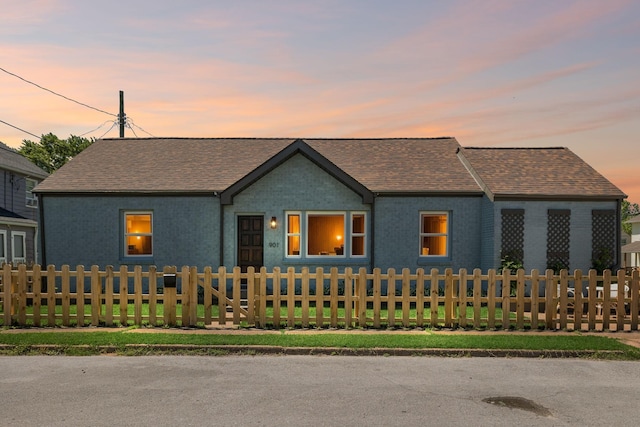 901 Elliston St, Old Hickory, TN 37138 - view of front of house with a fenced front yard and roof with shingles
