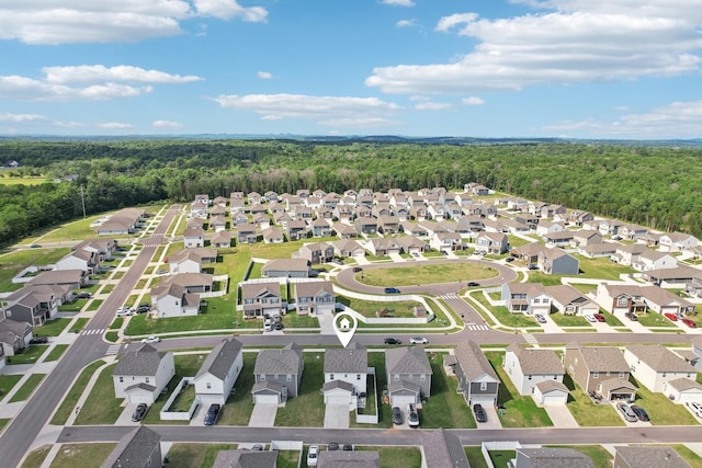 1507 Ashgrove Pl, Lebanon, TN 37087 - aerial view of residential area featuring a heavily wooded area
