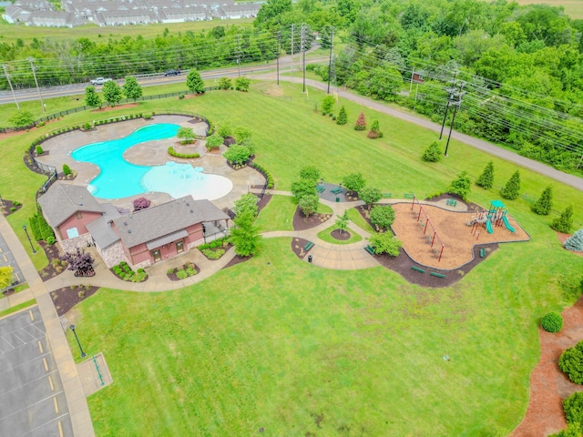 1507 Ashgrove Pl, Lebanon, TN 37087 - aerial view of a pool