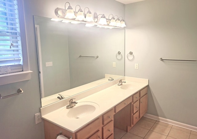 305 Lenox Ct, Springfield, TN 37172 - full bath featuring double vanity and tile patterned flooring