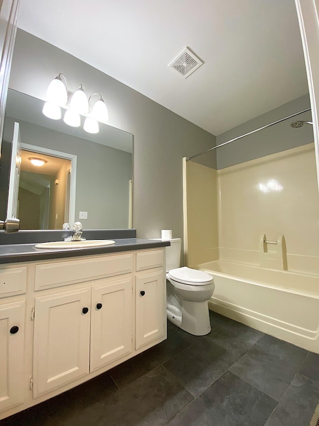 1834 Venada Trl, Murfreesboro, TN 37128 - full bath featuring vanity, washtub / shower combination, tile patterned floors, and toilet