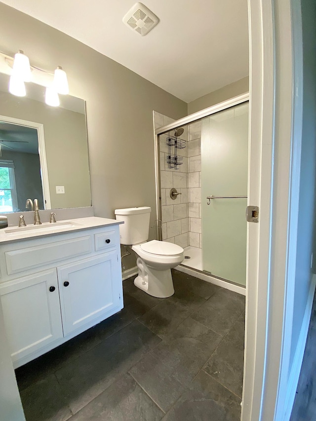 1834 Venada Trl, Murfreesboro, TN 37128 - bathroom with toilet, a stall shower, and vanity
