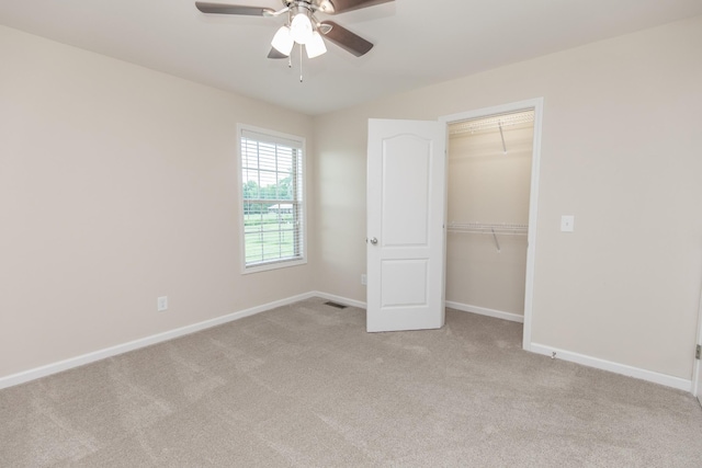 138 Beaver Creek Dr, Portland, TN 37148 - unfurnished bedroom featuring light carpet, baseboards, a closet, and ceiling fan