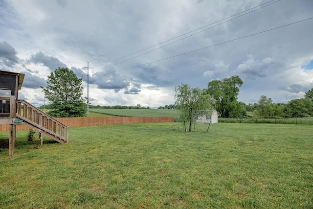 138 Beaver Creek Dr, Portland, TN 37148 - view of yard featuring stairway and a rural view