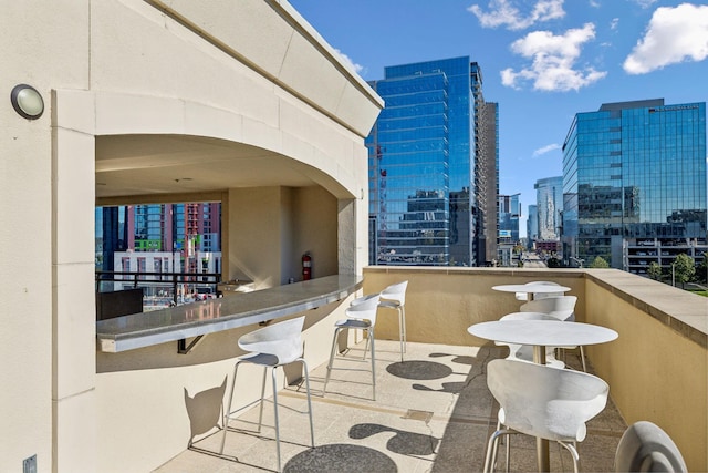 1510 Demonbreun St Unit 711, Nashville, TN 37203 - view of patio with a view of city and a balcony