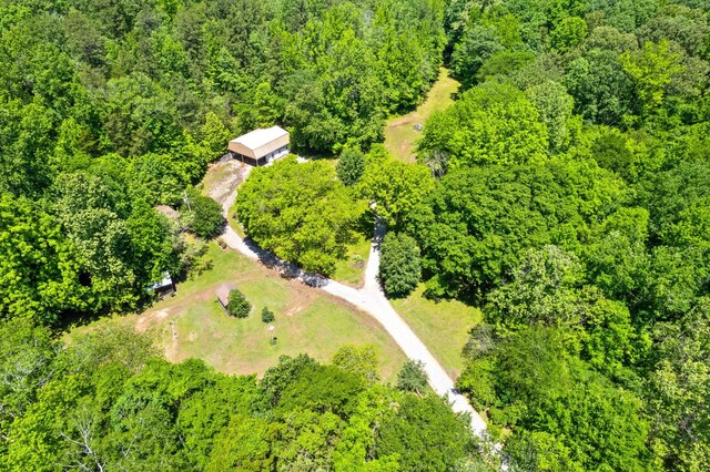 160 Terrapin Run Rd, Dover, TN 37058 - bird's eye view of a heavily wooded area