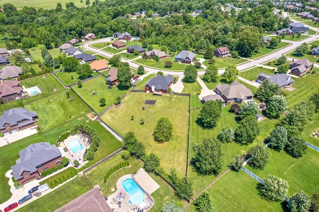 767 Dixie Ln, Pleasant View, TN 37146 - aerial view of residential area featuring a pool area
