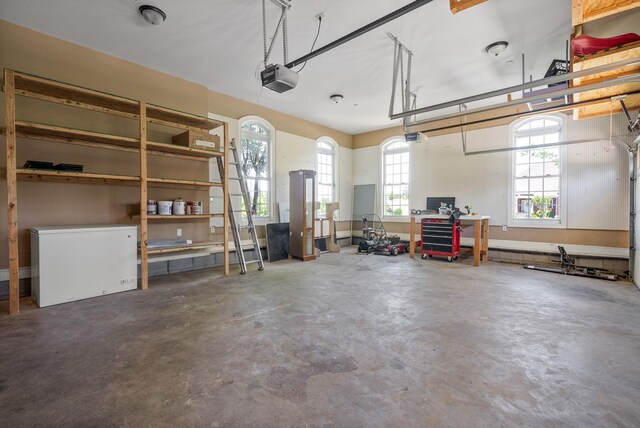 767 Dixie Ln, Pleasant View, TN 37146 - garage with refrigerator and a garage door opener