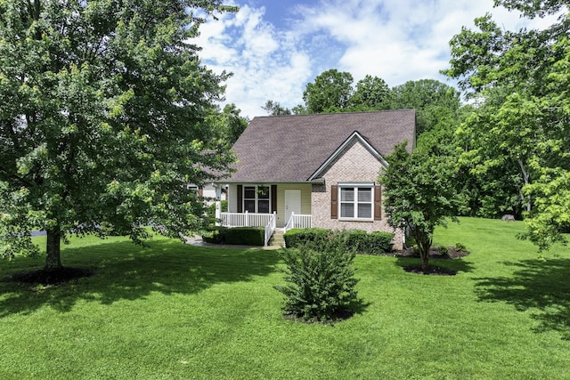 2815 Windy Way, Thompsons Station, TN 37179 - view of front of property featuring covered porch, a front lawn, and brick siding