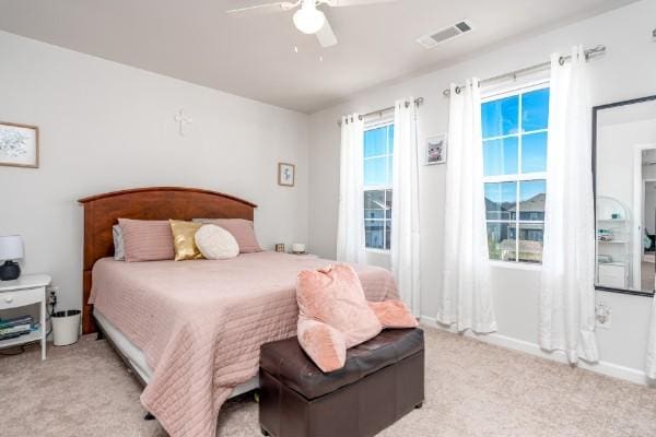 166 Grayson Cir, Chapel Hill, TN 37034 - bedroom featuring light colored carpet and ceiling fan