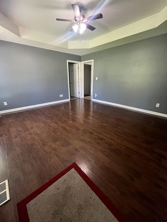 924 Granny White Rd, Clarksville, TN 37040 - unfurnished room featuring baseboards, ceiling fan, and wood finished floors