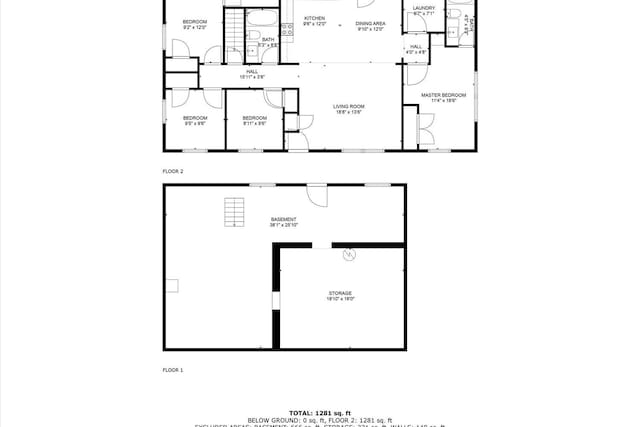 244 Beartown Rd S, Loretto, TN 38469 - room layout