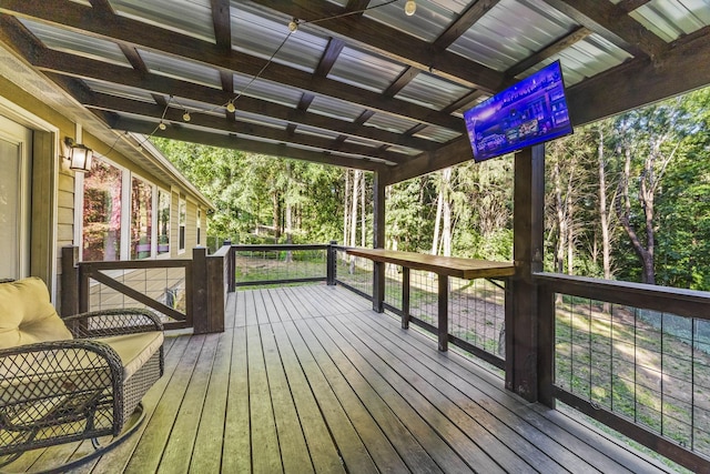 100 Station Dr, Waverly, TN 37185 - view of wooden deck