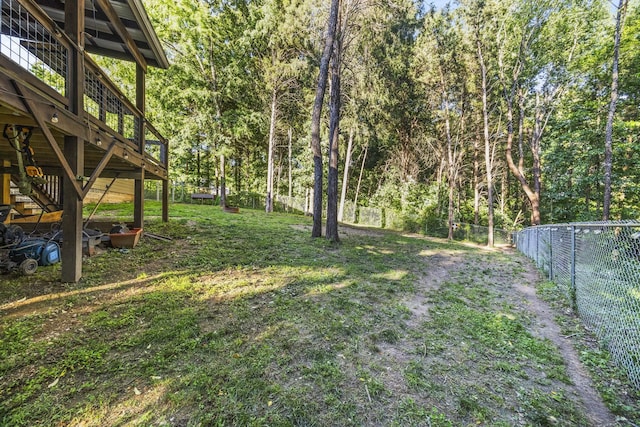 100 Station Dr, Waverly, TN 37185 - view of yard featuring a deck