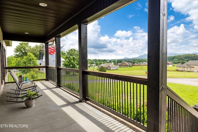 837 Majestic Mountains Blvd, Walland, TN 37886 - wooden deck featuring a yard and a residential view