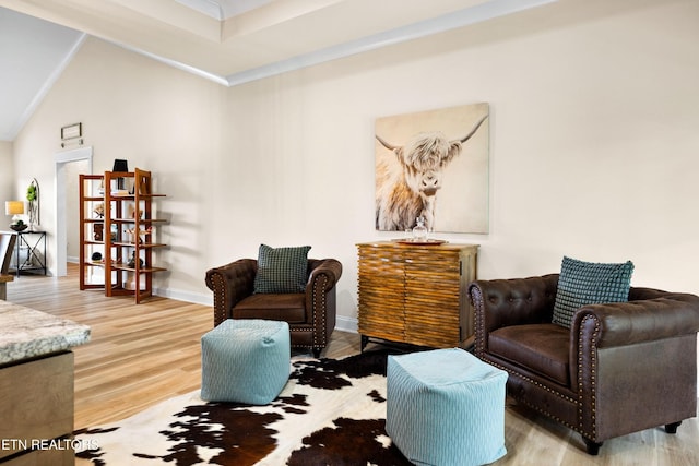 837 Majestic Mountains Blvd, Walland, TN 37886 - sitting room featuring wood finished floors, baseboards, and crown molding