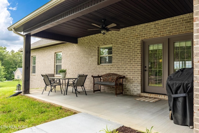 837 Majestic Mountains Blvd, Walland, TN 37886 - view of patio / terrace featuring ceiling fan