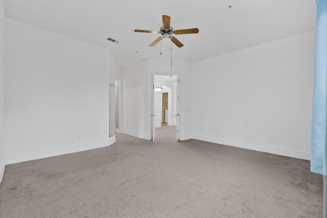 2600 Hillsboro Pike # 233, Nashville, TN 37212 - carpeted spare room featuring a ceiling fan, attic access, and baseboards