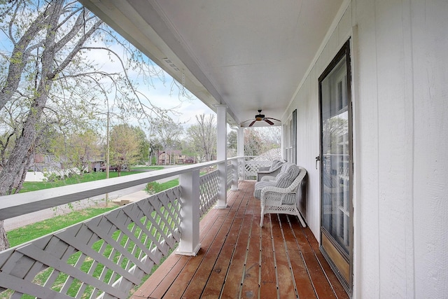 1611 Saltlick Pl, Murfreesboro, TN 37129 - deck with a ceiling fan