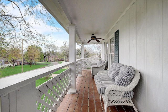 1611 Saltlick Pl, Murfreesboro, TN 37129 - wooden terrace with a ceiling fan