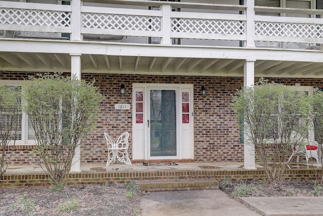 1611 Saltlick Pl, Murfreesboro, TN 37129 - view of exterior entry with brick siding and a balcony