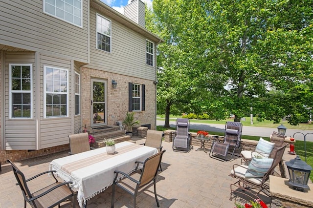 1243 Curtis Dr, Lebanon, TN 37087 - view of patio / terrace featuring entry steps and outdoor dining area