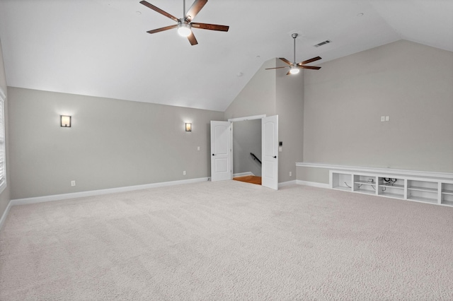 1005 Brittain Downs Dr, Nolensville, TN 37135 - bonus room with ceiling fan, vaulted ceiling, carpet, and baseboards