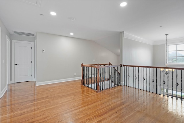 1005 Brittain Downs Dr, Nolensville, TN 37135 - corridor with light wood finished floors, recessed lighting, baseboards, and crown molding