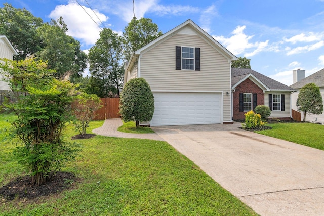 917 Lavergne Ln, La Vergne, TN 37086 - traditional-style home featuring concrete driveway, a garage, and brick siding
