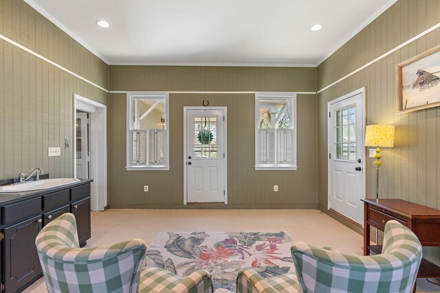 1899 Berrys Chapel Ct, Franklin, TN 37069 - entrance foyer with recessed lighting and ornamental molding