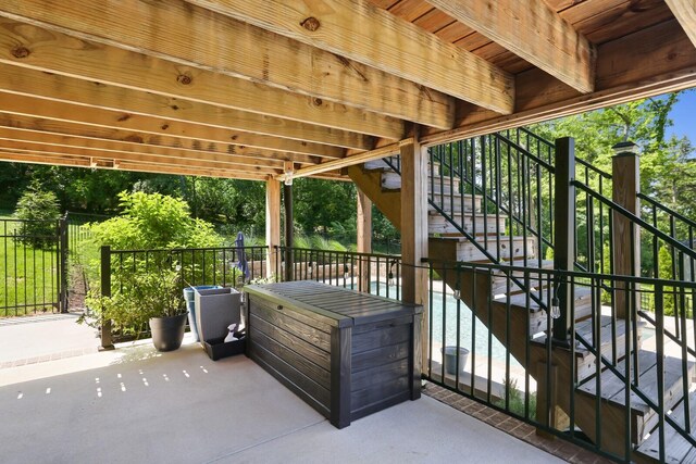 212 Lotus Ct, Hendersonville, TN 37075 - view of patio featuring stairs and cooling unit