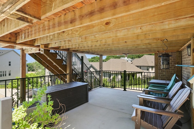 212 Lotus Ct, Hendersonville, TN 37075 - view of patio featuring stairs