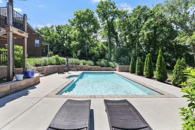 212 Lotus Ct, Hendersonville, TN 37075 - view of pool with a patio and view of scattered trees