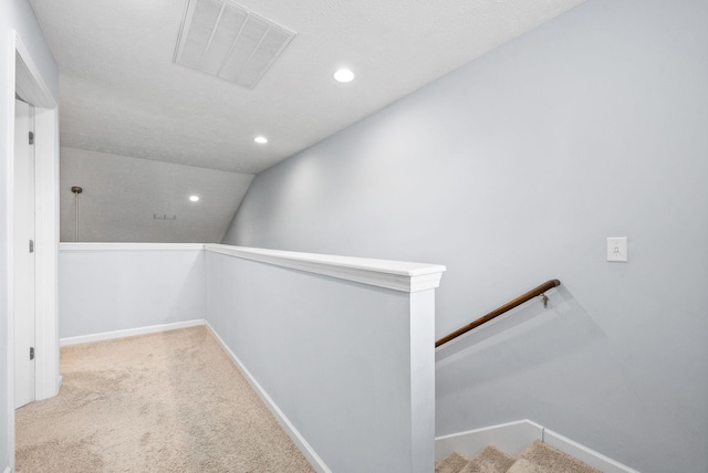 4115 Giacomo Dr, Murfreesboro, TN 37128 - corridor with recessed lighting, carpet flooring, an upstairs landing, and baseboards