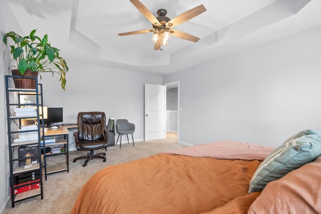 4115 Giacomo Dr, Murfreesboro, TN 37128 - carpeted bedroom with a raised ceiling and baseboards