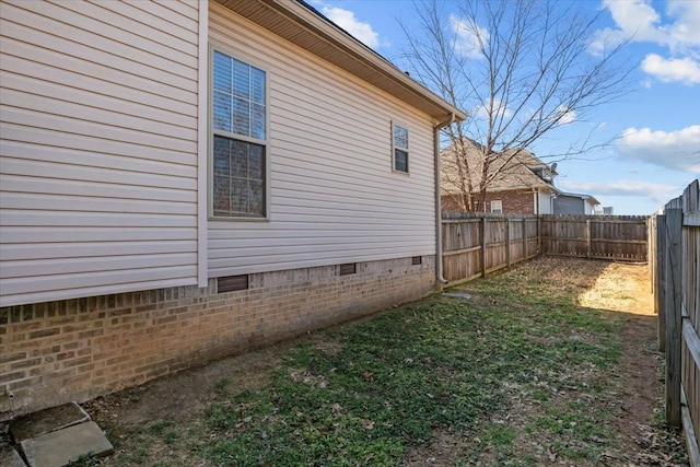 3699 Prestwicke Pl, Adams, TN 37010 - view of property exterior featuring crawl space and a fenced backyard