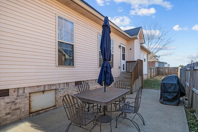 3699 Prestwicke Pl, Adams, TN 37010 - view of patio / terrace with grilling area and outdoor dining space