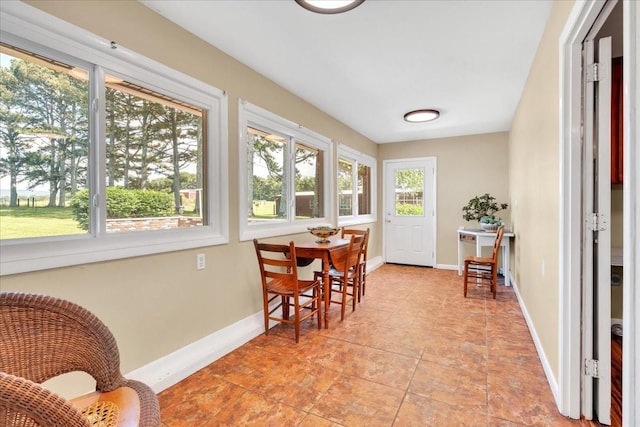 183 Prairie Plains Rd, Hillsboro, TN 37342 - sunroom / solarium featuring baseboards and tile patterned floors