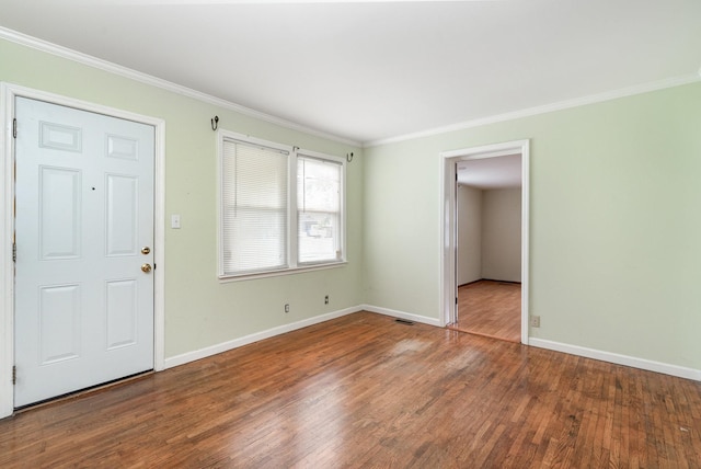 942 Youngs Ln, Nashville, TN 37207 - spare room with ornamental molding, wood finished floors, and baseboards