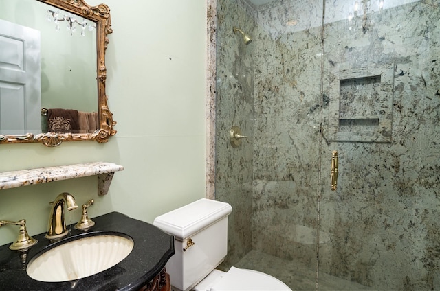 942 Youngs Ln, Nashville, TN 37207 - bathroom with a stall shower, toilet, and vanity