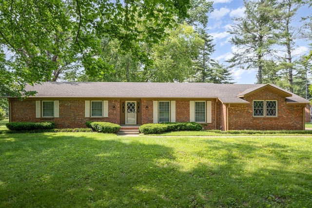 463 Mckaig Rd, Murfreesboro, TN 37127 - ranch-style house with a front lawn and brick siding