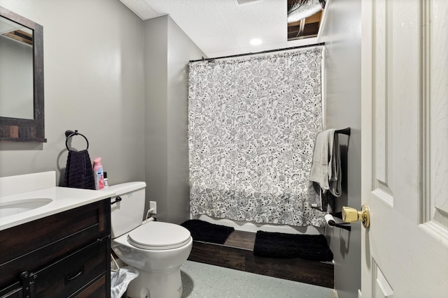 4357 Old Blacktop Rd, Mc Ewen, TN 37101 - full bath featuring vanity, toilet, and a shower with curtain