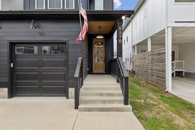 537B Stevenson St, Nashville, TN 37209 - entrance to property with an attached garage and concrete driveway