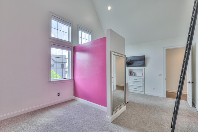 1021 Julian Way, Murfreesboro, TN 37128 - unfurnished bedroom with carpet floors, a high ceiling, and baseboards