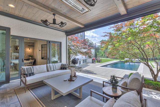 1021 Julian Way, Murfreesboro, TN 37128 - view of patio featuring an outdoor hangout area and an outdoor pool