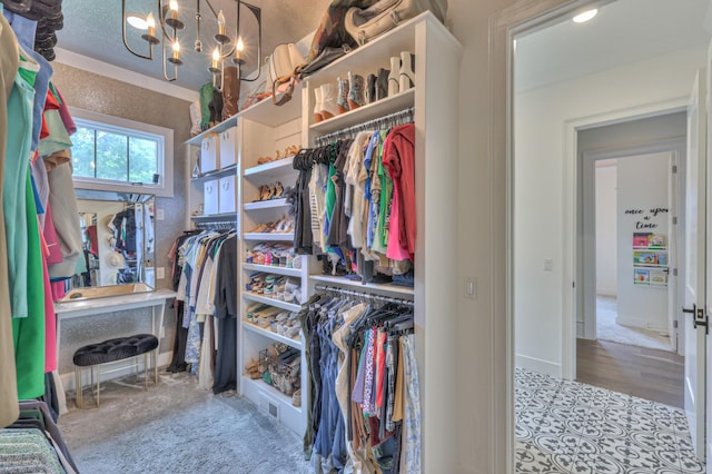 1021 Julian Way, Murfreesboro, TN 37128 - spacious closet featuring a chandelier