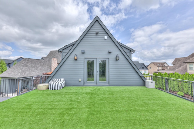 1021 Julian Way, Murfreesboro, TN 37128 - rear view of house with french doors