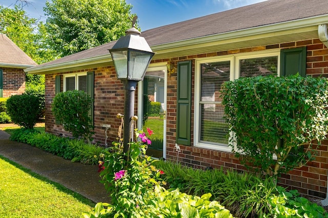 1130 Horse Mountain Rd Unit E, Shelbyville, TN 37160 - entrance to property with brick siding and a shingled roof